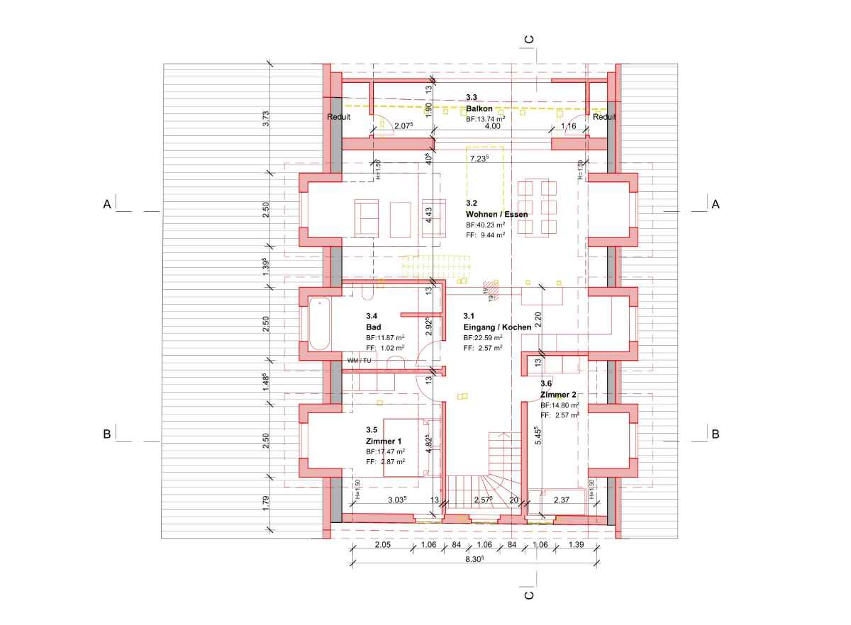 Grundriss Dachgeschoss 