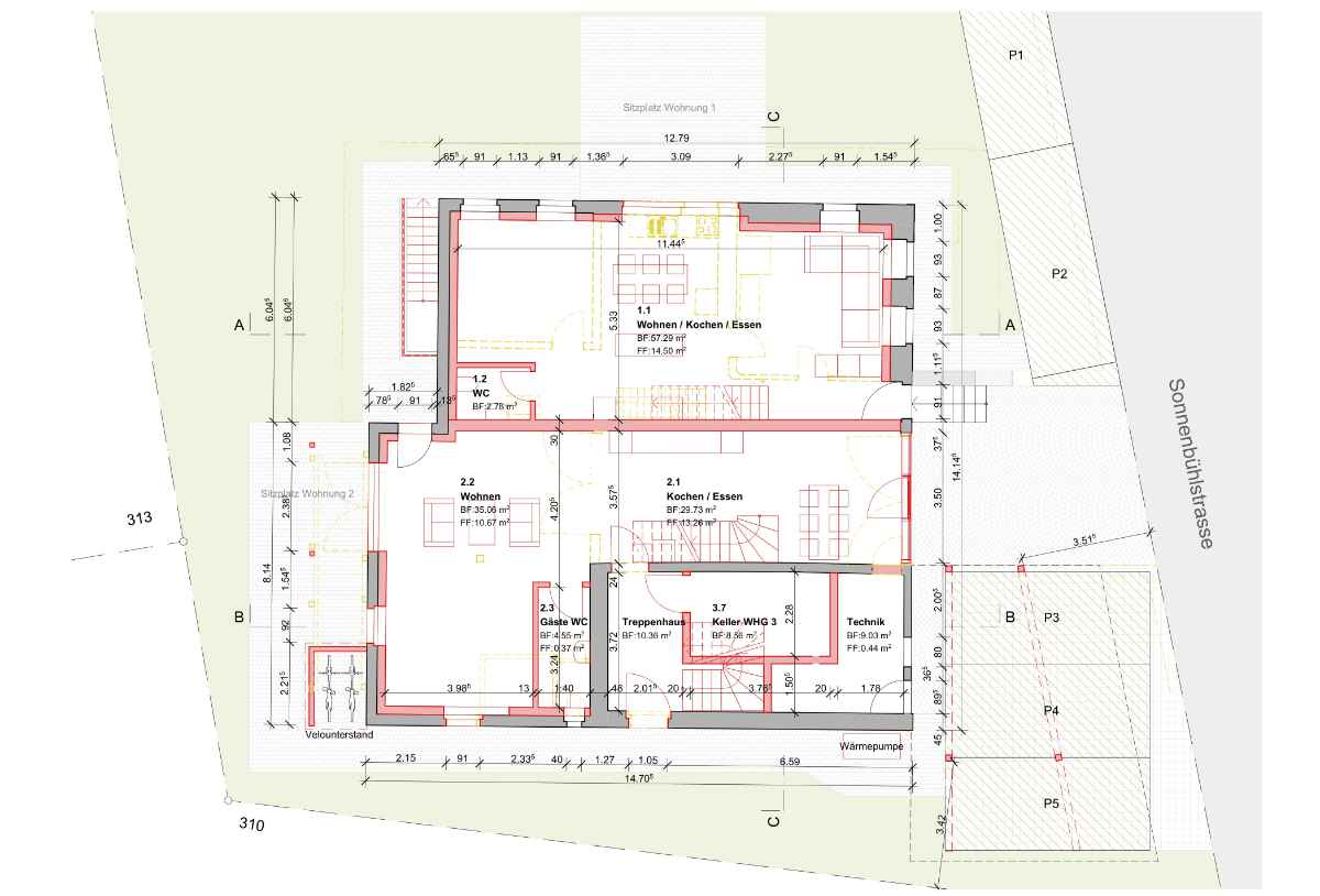 Erdgeschoss Grundriss 3 2